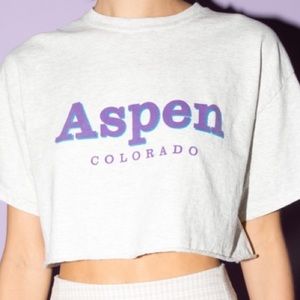 RARE Brandy Melville cropped aspen crewneck